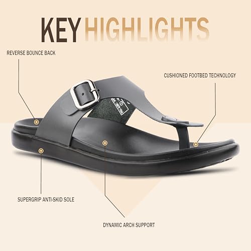 Image of Franky Men's Comfort Slides | Orthopedic Open Toe Sandals with Soft Sole