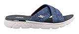Skechers Performance Women's On The Go 400 Blissful Slide Flip Flop, Navy, 7 M US