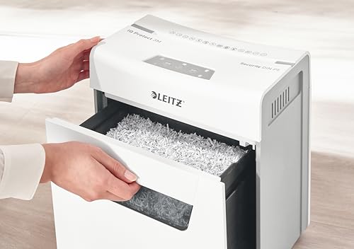 Destructeur de documents Leitz IQ broyeur papier micro-coupure bac 10 litres - 4
