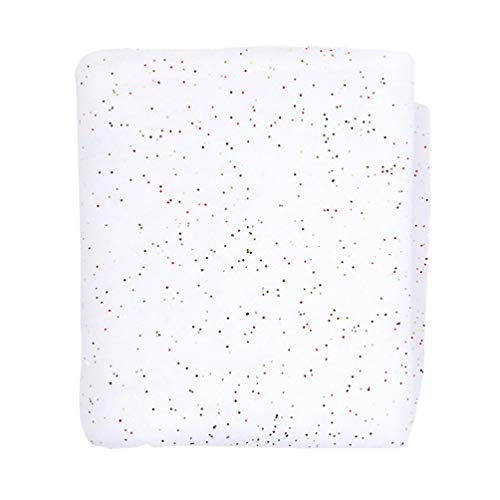 SOIMISS Rotolo di Neve di Natale con Glitter Coperta di Neve Winter Wonderland Finto Neve Glitterato Drappo per Albero Gonna Mantello Porta Tavolo Top 92 * 154 Cm