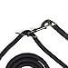 Reddy Hands-Free Rope Leash for Dogs Black 9-ft Long 5/8-in Wide