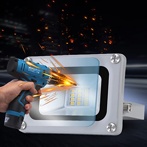 DC 12V-24V 10W LED Flood Lights Outdoor, IP65 Waterdichte Beveiliging Verlichting Armatuur, 6500K Hardwired Wandlamp, 1000LM Ultra Dunne Werk Licht, LED Buitenverlichting voor Tuin Yard Patio - Afbeelding 5