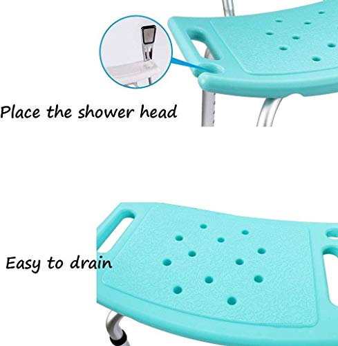 Tabourets de bain antidérapants contre les risques de chute siège de douche léger réglable - 3