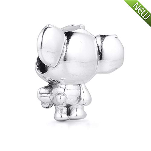 Abalorio de koala de surf en plata 925 compatible con pulsera Pandora 4