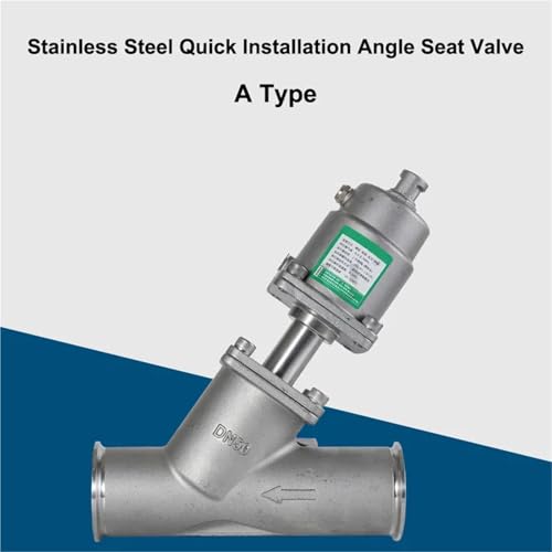 Vanne à siège incliné pneumatique 3/4" Tri-Clamp type C