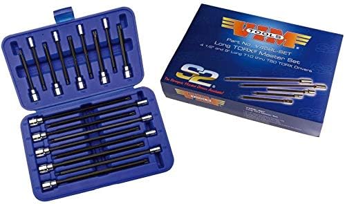VIM ToolsVIMV458L-SET Long Torx Master Set, Long T10 TRU T50, 4.5"