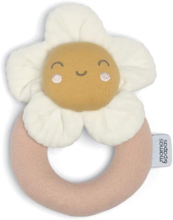 Baby/Toddle Soft Grabber Rattle, Ring Shaped, Grateful Garden