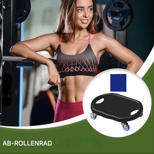 AB Roller Wheel Board con esterilla para evitar dolores de rodilla al entrenar abdomen 3