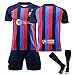 Produktbild 2022/23 Neu Fußball Trikot Football Jersey Set für Herren FCB Trikot Barca Trikot Set Auswärtstrikot Set für Erwachsene Kinder, Nr.9/21/30/25/7/10/8/25 Fussball Trikot T-Shirt,Shorts & Socken