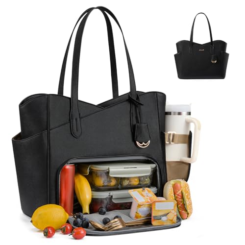 LOVEVOOK 2-in-1 Tote with Lunch Compartment