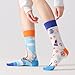 Imagen de NxnChc Calcetines Divertidos Unisex para Mujer y Hombre con Diseños Asimétricos en Par
