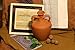 Terracotta Double Handled Amphora Water Jug, Clay Pitcher, Wine Carafe, Home Decor Vase, Pottery Jar, Traditional Kitchen Gift, Fit for DIY!