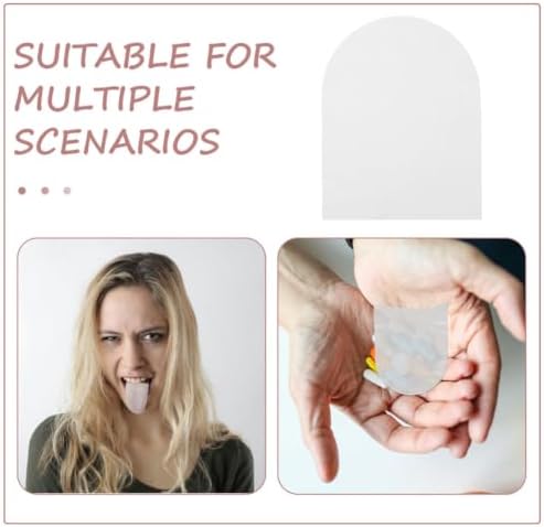 110pcs Tongue Cover Sleeve Disposable Plastic Taste Barrier - 2