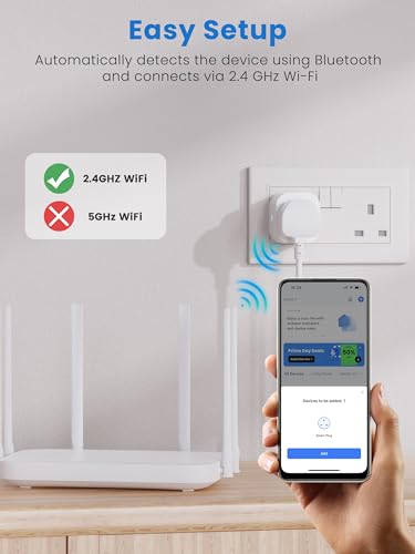 EIGHTREE Smart Plug that Work With Alexa & Google Home, Smart Plug with Energy Monitoring, Mini Smart Socket WiFi Plug, Remote Control, Timer & Schedule Function, 2.4Ghz Wi-Fi Timer Plug, 4 Pack - Image 5