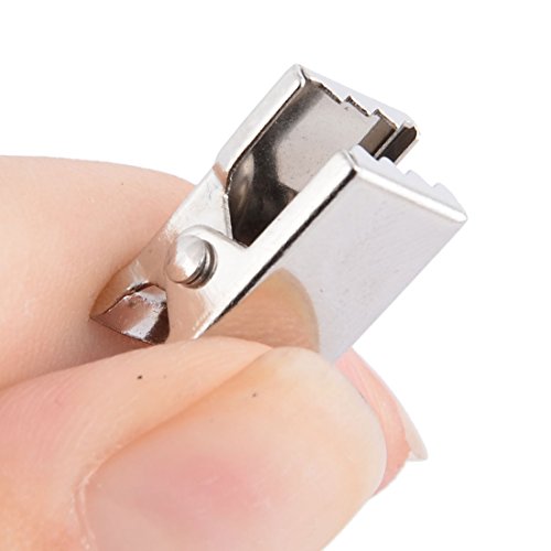 Sourcingmap Metal Window Curtain Drapery Rod Hanging Hook Hanger Clip Ring 10pcs Silver Tone - Image 4