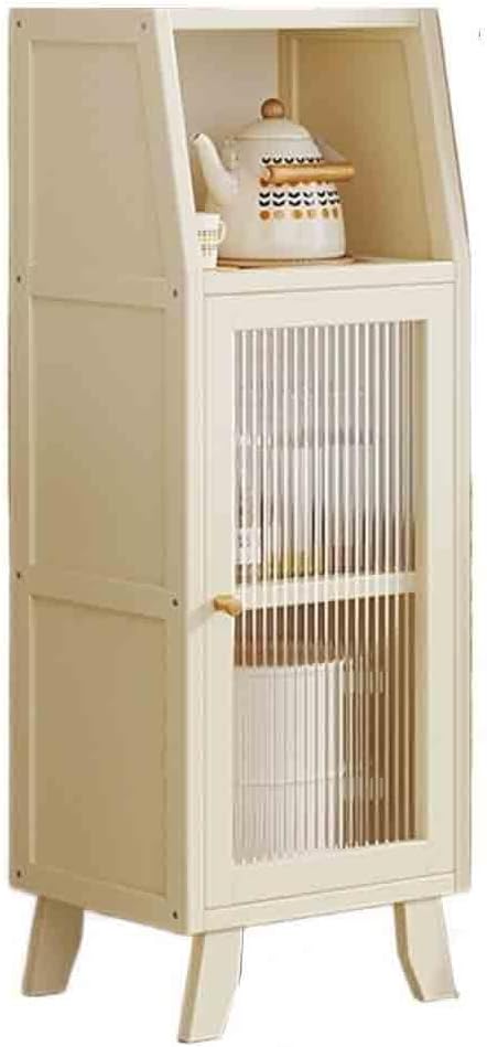 アクセントキャビネット キッチンとリビングルーム用の細枠ガラスサイドボード。床置き式、壁掛け式、収納コンパートメント付き。 ビュッフ