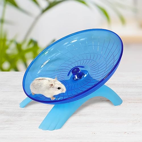 Large Flying Silent Spinner Saucer Exercise Jogging Running Wheel for Small Animal Hamster Gerbil Rat Mouse Rodent Degu Dagus Hermit Crabs Hedgie