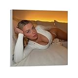 ZJLGQWCV Corinna Kopf Sexy Art Portrait Poster Room Aesthetic Poster1 Canvas Art Wall Poster Printing Office Bedroom Aesthetic Poster Living Room 20x20inch(50x50cm) Unframe-style