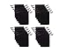 Tesco store Pack of 20pcs 3.5" X 5" Velvet Drawstring Cloth Jewelry/Gift / Headphones Bag/Pouches (Black)