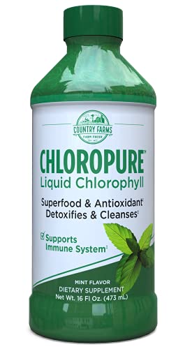 COUNTRY FARMS Chloropure Liquid Chlorophyll, Superfood and Antioxidants, Supports Natural Cleanse, Healthy Weight Management, 16 fl Oz