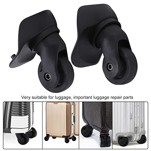1 Pair Luggage Replacement Wheel, Easy Installation Swivel Suitcase Luggage Caster Wheels Repair Spare Parts4