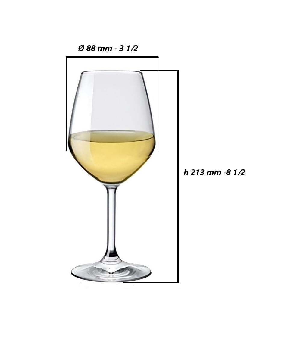 Copas de cristal, 6 rojas, 53 ml, 6 blancas, 44 ml, 6 copas de 24 ml y 6 vasos de 25,5 ml, color transparente, paquete de 18 copas + 6 vasos de regalo