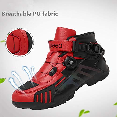 MRDEAR Scarpe per Moto Motocicletta Uomo con