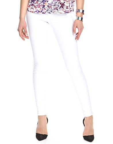 ONLY Damen Skinny Jeans Ultimate Regular Soft White NOOS, Gr. 34/L34 (Herstellergröße: XS), Weiß (White)