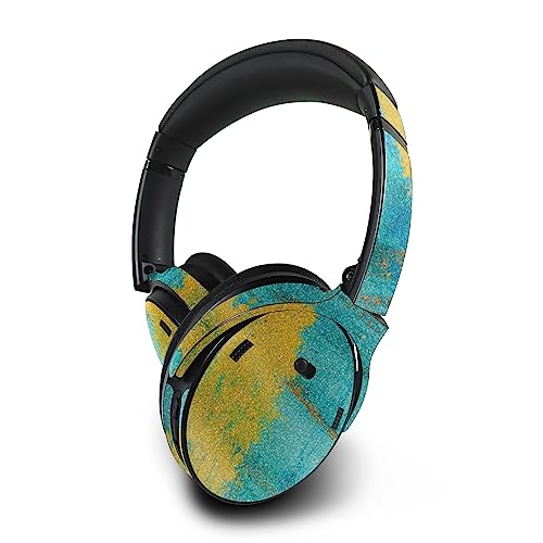 Image of MightySkins Glossy Glitter Skin Compatible with Bose QuietComfort 45 Headphones Acrylic Blue | Protective, Durable High-Gloss Glitter Finish | Easy to Apply | Made in The USA