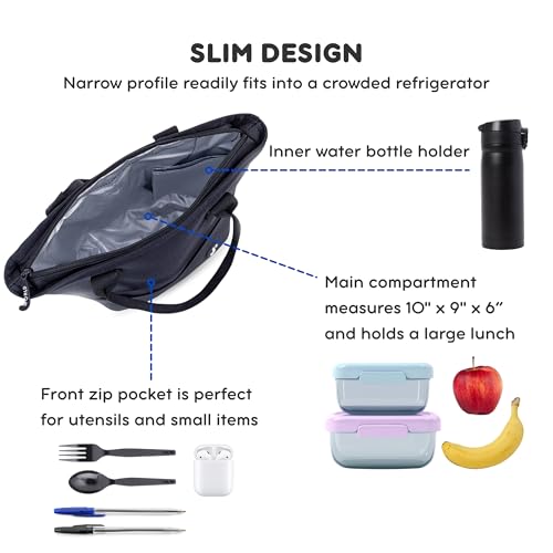 Image of J World Lola Lunch Tote Bag Insulated Lunch-Box for Women & Teen Girls