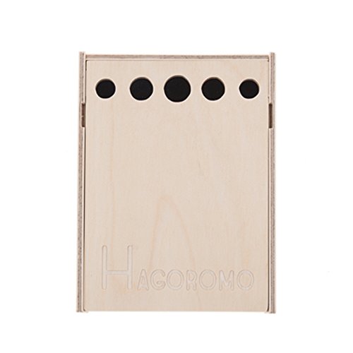 Capa de madeira Hagoromo com suporte de giz de 5 cores
