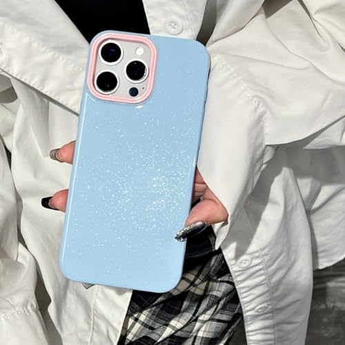 Coque antichoc iPhone 14 Pro bleu brillante et luxueuse