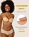 Niidor Adhesive Bra Strapless Sticky Invisible Push up Silicone Bra for Backless Dress with Nipple Covers (A Cup) Creme