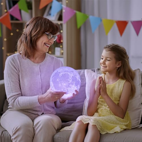 Lampe lune pour décoration de chambre d'enfant et ado 18cm