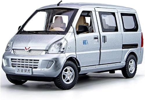 Image of Alokik Enterprise 1:24 Wuling Rongguang Van Racing Car Toy Alloy Diecast Vehicle Model With Sound And Light For Children [Color As Per Stock]