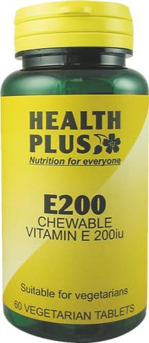 Health Plus E200 Chewable Vitamin E Supplement - 60 Tablets Health Plus E200 Chewable Vitamin E Supplement - 60 Tablets