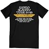 Playera oficial para hombre de Iron Maiden, gira Powerslave World Slavery Tour 2