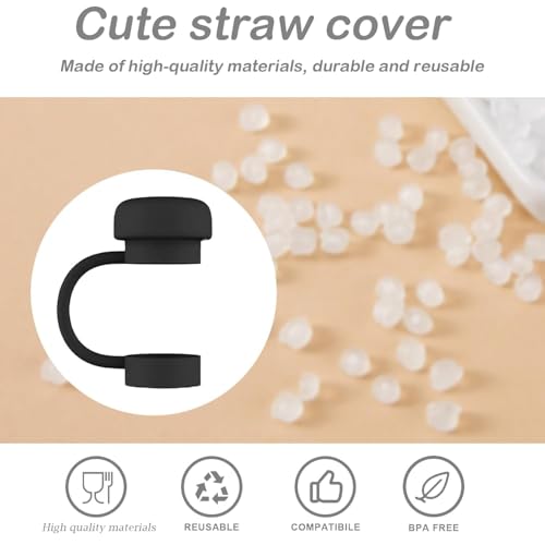 Image of 6 Pcs Stanley Cup Accessories, Straw Covers, Spill Stopper Set for Straw Cover, Food Grade Cover Cap, Accessories Including Straw Cap, Fix Leak Stopper and Lid Spill Plug (Not Include Cups)