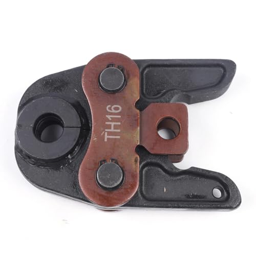 TH16 - Mordaza de prensado profesional para tubos compuestos y tubos de cobre con contorno TH, alicates hidráulicos compactos para prensado, herramienta de prensa de tubos de metal, 16 mm