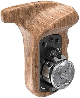 (New Version) SMALLRIG Left Side Handle Rosette Handle with Wooden Grip for Shoulder Rig - 1891