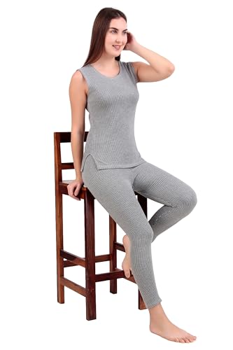 Image of HAP Women's Quilted Thermal Set : Sleeveless Top + Trouser