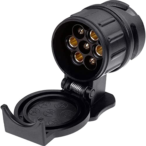 Waterproof 13 to 7 Pin Plug Trailer Truck Electric Adapter Towbar Towing Sock - Reliable and Secure Towing Solution