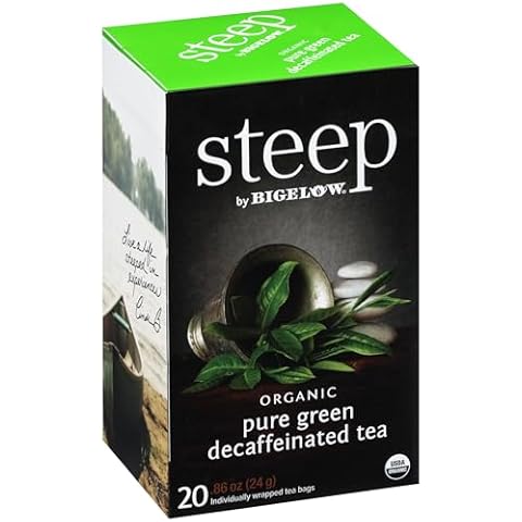 Bigelow Decaffeinated Organic Pure Green Tea Cover