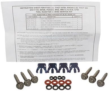 Replacement Fuel Injector O-Ring Upper and Lower Compatible with 2017-2020 Lincoln MKZ