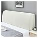 AQIGR Bett Kopfteil Bezug/Hussen Stretch Bett Kopfteil Abdeckung Bettkopfteil Bezug staubdicht Kopfteilbezug Schlafzimmer Dekor (Color : Off-White, Size : 150cm)