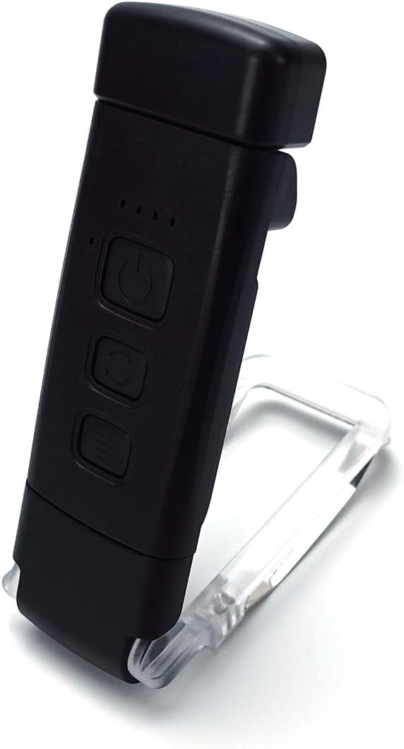 Bedside Book Reading Lamp, Portable LED Reading Light with Clip, 3 Amber Colors and 5 Adjustable Brightness Levels, USB Rechargeable Reading Lamp for Book Lovers