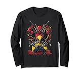 マーベル・スタジオ デッドプール＆ウルヴァリン 爪を出した ターゲットチーム 長袖Tシャツ
