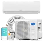 ROVSUN 9000 BTU Wifi Enabled Mini Split Air Conditioner & Heater with Inverter, 19 SEER2 Energy Saving 115V Ductless Split AC Unit with Pre-Charged Condenser, Heat Pump & Installation Kit