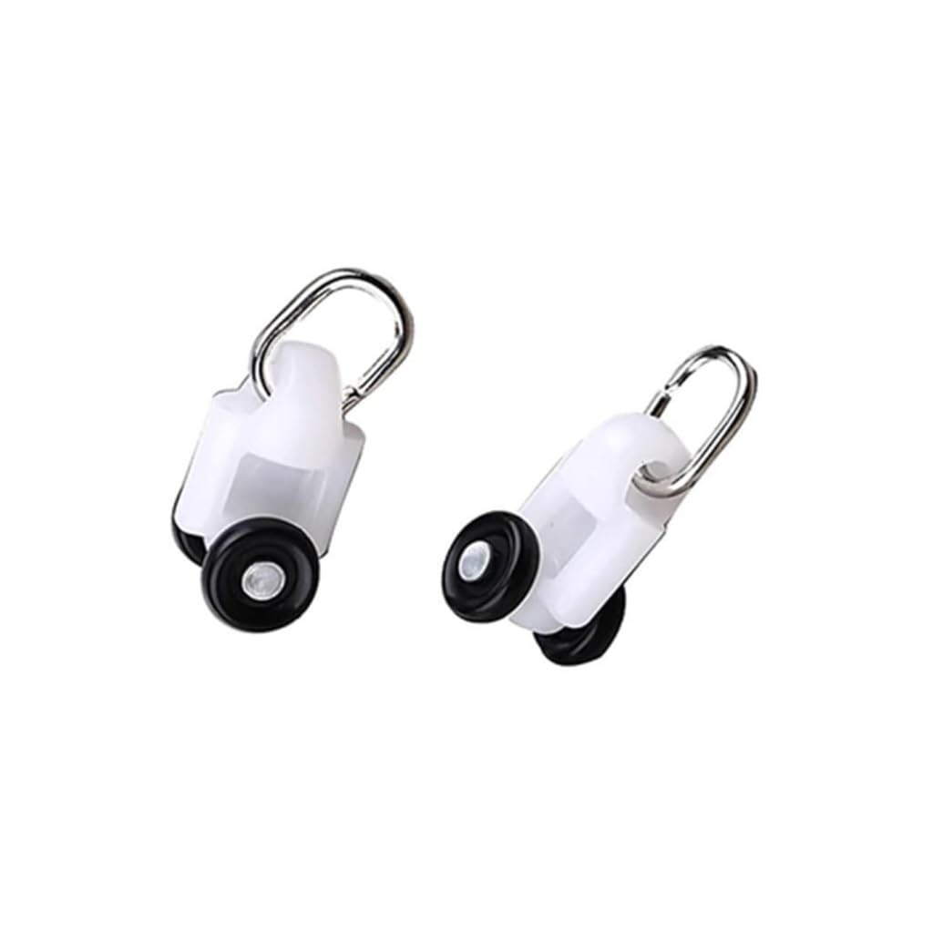 Curtain Glider Hooks, 30PCS Silent Drapery Rail Sliding Gliders Heavy-Duty Pulley for Smooth Movement Ideal