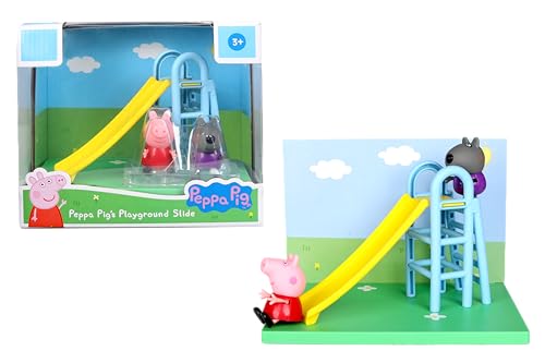 PEPPA PIG Playground Slide Themed Preschool Toy and Danny Dog, Includes 2 poseable Figures, Playground Slide Accessory and Scene Cards, Toy for Girls and Boys Ages 3+ (B0CZXJVFBH) Amazon Price History, Amazon Price Tracker